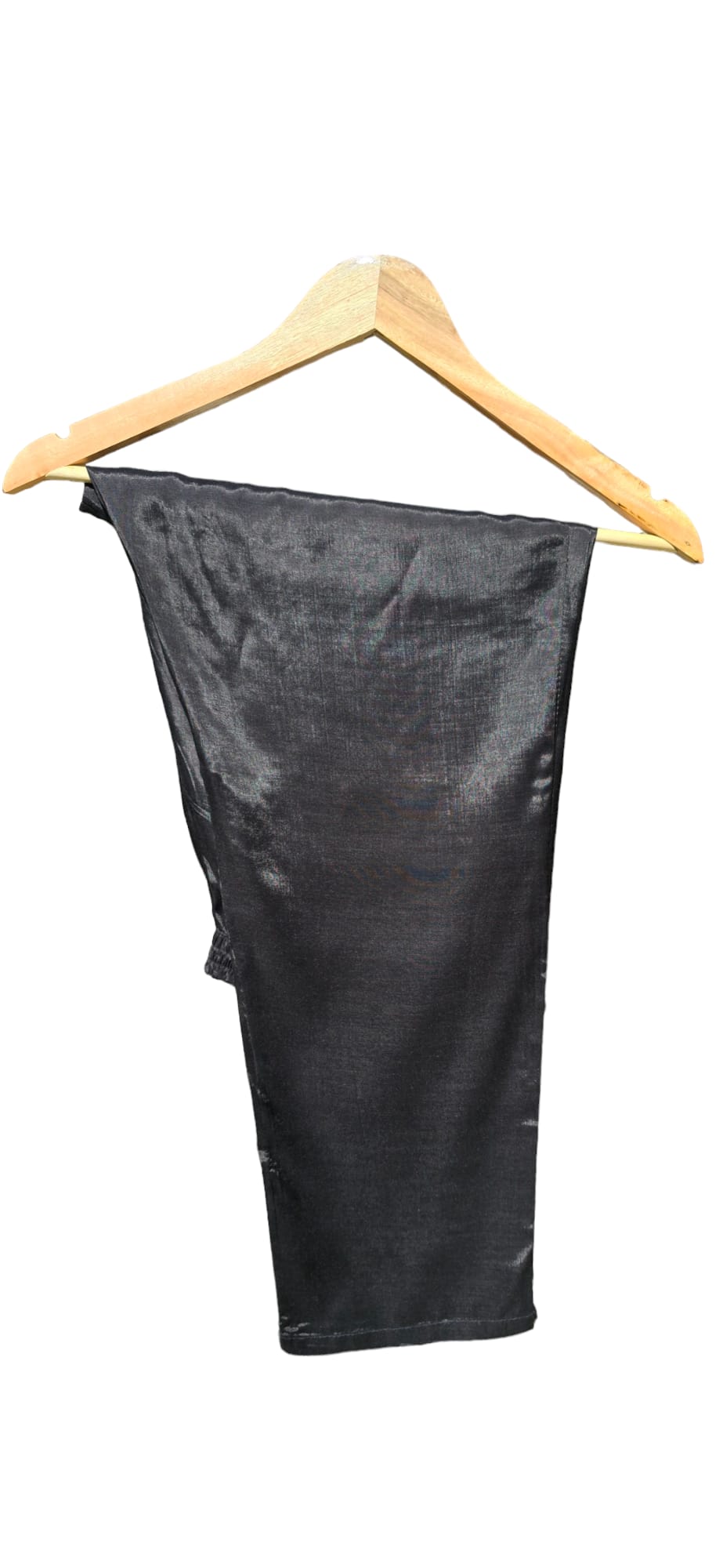 Black pure viscose natural crepe suit