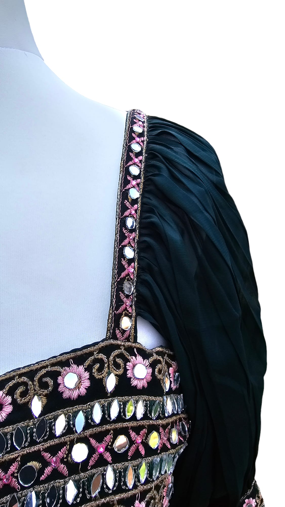 Dark green Georgette Palazzo