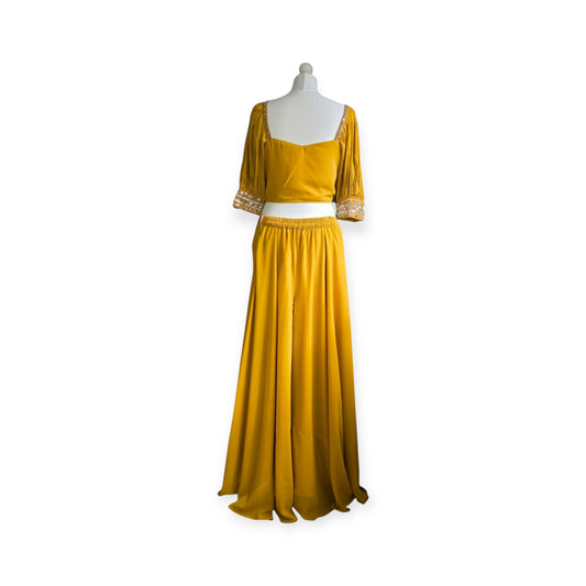 Mustard Georgette Palazzo