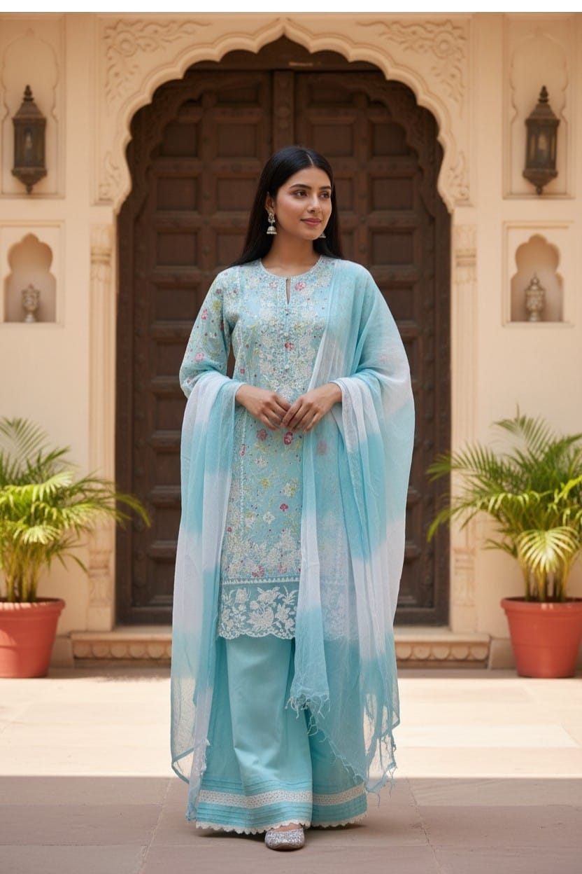 Dreamy Powder Blue Palazzo